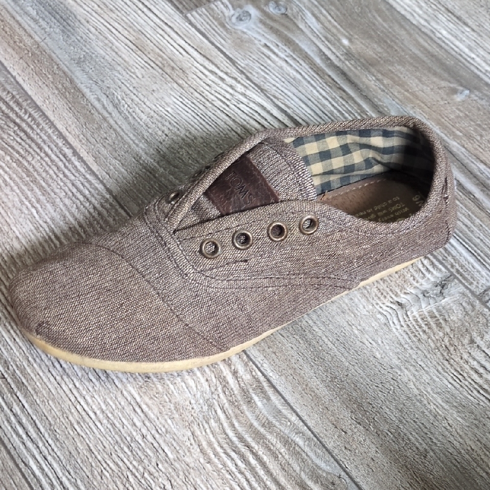 Tom's Cordone Women's Casual Tan Slip-On Shoes 6